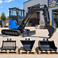 Harga Dealer FULCORE Pro Excavator Mini 3,8 Ton Mesin Yanmar Euro 5 EPA CE untuk Pertanian, Pengiriman Gratis