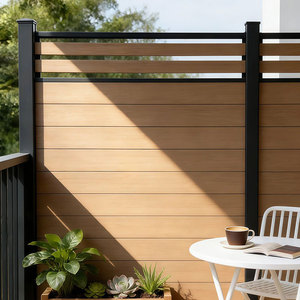 Valla de WPC con Postes de Aluminio, Sistema de Valla de Jardín Compuesta, Mayor Estabilidad y Durabilidad para Instalación Permanente - Product Image 2