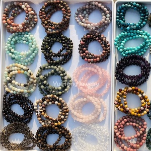8mm Round Gemstone <strong>Turquoise</strong> <strong>Beads</strong> Bracelet, Crystal Quartz Bracelets For Women Gift Jewelry Wholesale - Product Image 3