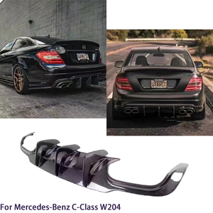 ดิฟฟิวเซอร์หลังคาร์บอนไฟเบอร์แท้ทรง C63 สำหรับรถยนต์ C-Class W204 4 ประตู/2 ประตู ปี 2007-2014 - Product Image 2