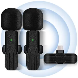 New product in Dual Microphone Cellular Micro Mini Lavaliere Mic Wireless Microphone for Mobile Cell Phone