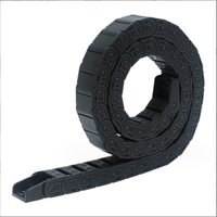 Werkzeug maschinen zubehör Halb geschlossene Kunststoff-Abschlepp tank kette 15x20mm Flexible Kabels chlepp kette