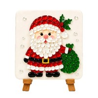 Kit d'art DIY en mosaïque de verre marin pour Noël, ensemble de loisirs créatifs de Noël, carreaux de verre océanique en gros avec fournitures complètes, ornement de Noël