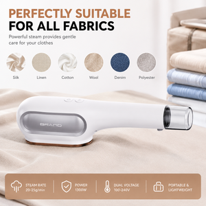 Vaporizador de Ropa de Doble Voltaje 1300W de Aluminio para el Hogar y Viajes con <span class=keywords><strong>Plancha</strong></span> de <span class=keywords><strong>Vapor</strong></span> Vertical y <span class=keywords><strong>Horizontal</strong></span> para Uso Doméstico - Product Image 6