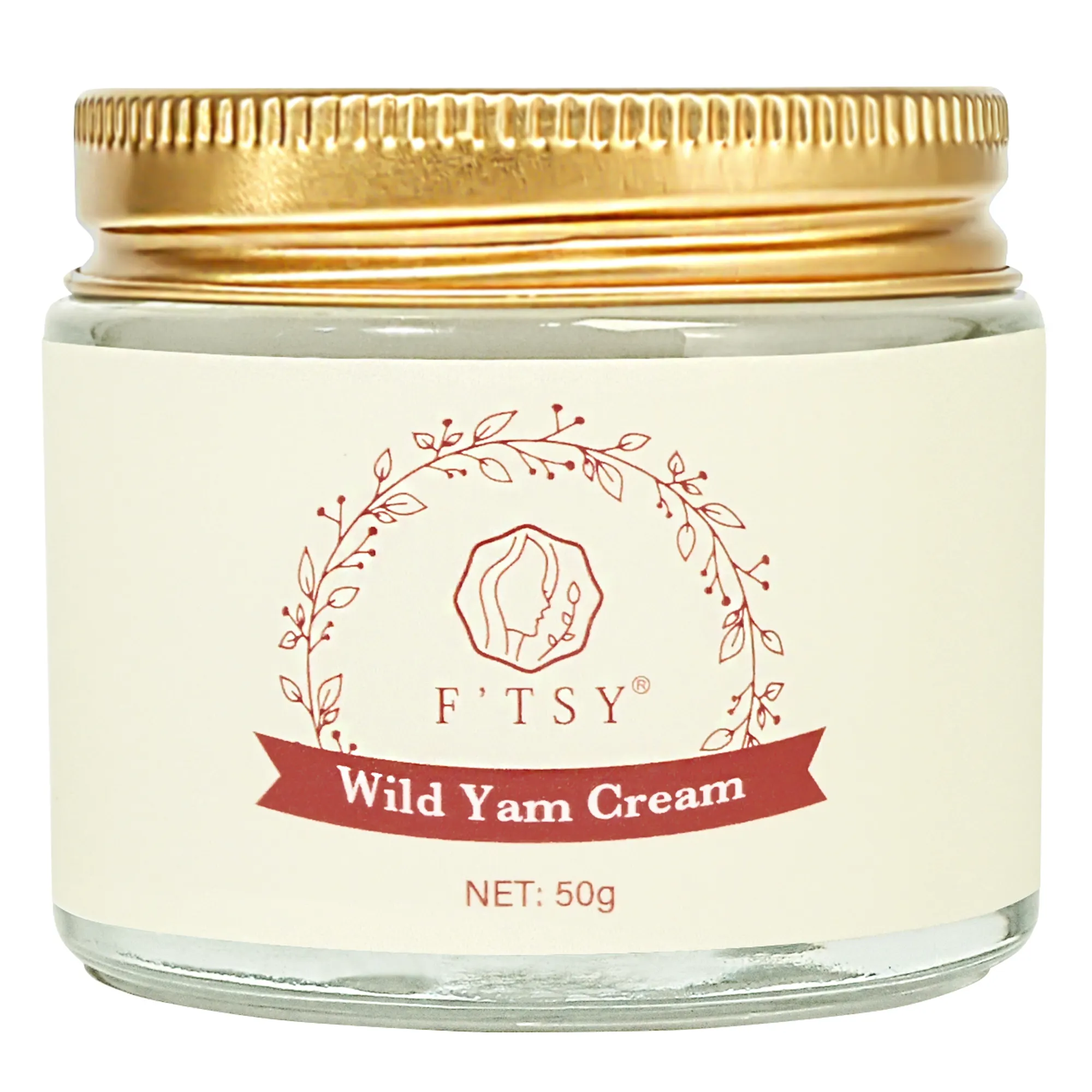 Custom Face Moisturizer Private Label Hydra Moisturizer White Label Organic Wild Yam Cream Hormone Balance