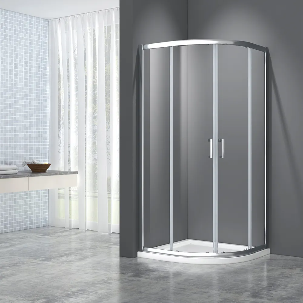 Easy operation diamond shape frameless enclosure accessories shower room on sale