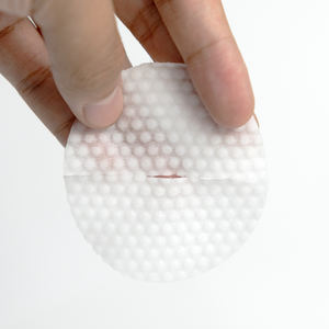 แผ่นสำลีกลมแบบใช้แล้วทิ้ง ผ้าเช็ดหน้าเพื่อการทำความสะอาดผิวอย่างมีประสิทธิภาพและล้างเครื่องสำอางและผิวที่เปียก - Product Image 3