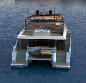 เรือยอร์ชแบบเชื่อมด้วยไฟเบอร์กลาส50ft หรูพร้อมเครื่องยนต์อินบอร์ด2x250แรงม้าสำหรับการขนส่งและการลาดตระเวน - Product Image 1