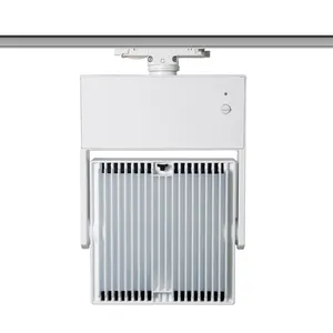 Latest Design 40W Flicker Free Narrow Spot Multi Light Distribution Square LED Track Spotlight For Art Gallery