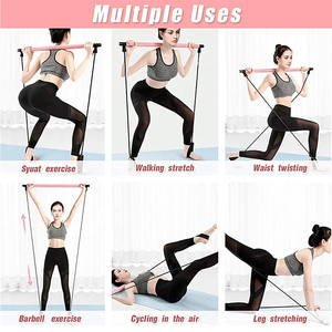 Bâton de Pilates multifonctionnel pour le fitness et le sport quotidien, équipement de mise en forme du corps, bande de résistance pour raffermir les muscles - Product Image 6