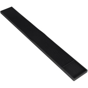 Preto PVC & Silicone Anti-Slip Impermeável KTV Drenagem Mat Retangular Grosso <span class=keywords><strong>Bar</strong></span> <span class=keywords><strong>Cocktail</strong></span> <span class=keywords><strong>Bar</strong></span> Desk Pad com Cup Holder Vinho Servindo - Product Image 5