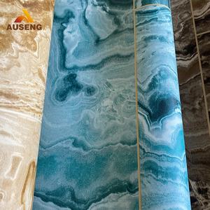 การออกแบบที่เป็นนามธรรมของเหลวไหลผลพีวีซีตกแต่งบ้านผสมพื้นหลังคาราเมลครีมแบบไดนามิกของเหลวพื้นผิวสีน้ำวอลล์เปเปอร์ - Product Image 4