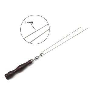 Brochetas de Acero Inoxidable para Asar Kebab, Brochetas Resistentes para Barbacoa, para Alitas de Pollo, Salchichas, <span class=keywords><strong>Champiñones</strong></span>, Accesorio para Parrilla - Product Image 3