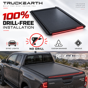 Cubierta Retráctil Rígida LED para Camioneta Toyota Hilux de Doble Cabina, para Caja de 6 pies, Cubierta de Aluminio para Camioneta - Product Image 1