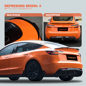 Nouveaux produits : Kit carrosserie style ABS Battle Edition pour <span class=keywords><strong>Tesla</strong></span> Model <span class=keywords><strong>3</strong></span> 2024+ – Pare-chocs avant, lèvre avant, diffuseur arrière, accessoires automobiles - Product Image 4