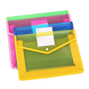 BECOL, venta al por mayor, etiqueta, bolsillo, botón a presión, A4, sobre, carpeta de archivos expansible, carpetas de archivos de plástico coloridas para usos múltiples - Product Image 5