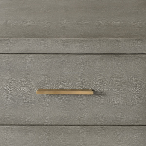 בית ריהוט חדר שינה ריהוט מותאם אישית shagreen-בולט עור מתכת ידית 5-מגירת שידת השידה עץ שולחן - Product Image 3