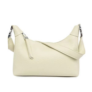 卸売業者シンプルなファッションレディーショルダーバッグ餃子の形Licheeパターンと刺繍入りリアルレザーハンドバッグ女性用 - Product Image 1