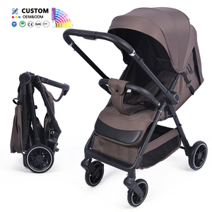 Cochecito de Bebé al por Mayor OEM ODM con Mango Reversible, Plegado Automático con una Mano, Estructura de Acero, Ruedas EVA de 6/8 Pulgadas - Product Image 2