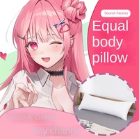 Approvisionnement d'usine écologique PP coton bricolage personnage de dessin animé oreiller humanoïde bidimensionnel avec trou pour une utilisation sportive