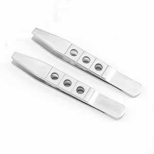 <span class=keywords><strong>Pinzas</strong></span> Oftálmicas de Tres Orificios para Pestañas Encarnadas, <span class=keywords><strong>Pinzas</strong></span> de Punta Plana, Herramientas Especializadas para Cirugía Cosmética - Product Image 3