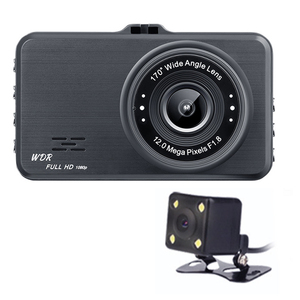 Amazon best seller 3" 1296P Super Night Vision Starlight IPS Dual Lens FHD 1080P Car black box DVR Dash Cam Camera