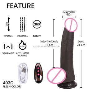 Vente en gros <span class=keywords><strong>femme</strong></span> <span class=keywords><strong>mature</strong></span> couleur chocolat 20CM pénis artificiel réaliste épais grand <span class=keywords><strong>gode</strong></span> naturel jouet sexuel adulte godes vibrants - Product Image 3