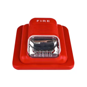 Factory Conventional Fire Strobe Siren With LED Light DC 6-24V Addressable Fire Alarm System
