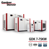 Compresor de Aire de Tornillo Industrial VSD de Ahorro Energético Gardner Denver IE5, Lubricado con Aceite, 7kw - 75kw GDK7 GDK15 GDK15 GDK22 GDK37 GDK55