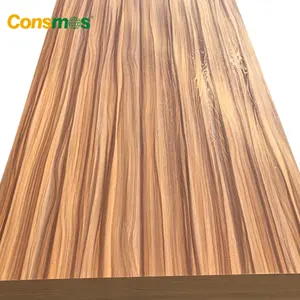 High quality wood grain melamine laminate sheets plywood wood panel