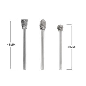 Fabrika toptan endüstriyel sınıf yüksek kalite 6mm 1/4 inç Tungsten döner kesici çelik kesim karbür çapak takım - Product Image 4