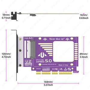 Adaptor JEYI Factory U.2 PCIe 5.0 128Gbps Gen5 X4/X8/X16 Kartu Berkualitas Tinggi Kecepatan Tinggi Mendukung SSD Multi-Ukuran Penyimpanan 128GB 1 - Product Image 5