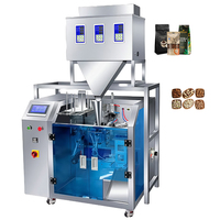 Machine d'emballage pour sachets Doypack, sachets debout avec fermeture éclair, sachets en kraft, chocolat, sucre, grains de café, popcorn, chips de pommes de terre, bonbons mous, granulés
