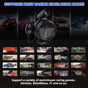 เครื่องวัดความเร็วรอบเครื่องยนต์สำหรับเกมแข่งรถ ขนาด 80 มม. 11000 รอบต่อนาที ไฟ LED 7 สี สำหรับพีซี อุปกรณ์เสริมแบบมีสาย - Product Image 4