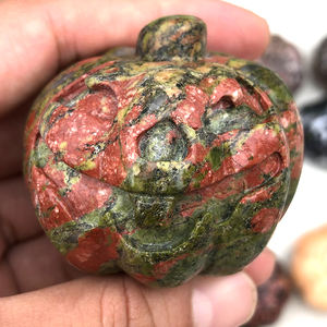 คริสตัลพลอยหลากสีธรรมชาติแกะสลักด้วย<span class=keywords><strong>มือ</strong></span>ขนาด5ซม. สำหรับตกแต่งฮาโลวีน - Product Image 6