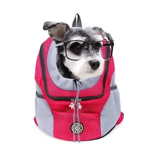 Durável Oxford malha respirável viajar pacote peito pet carrier pequeno Cão Mochila Gato