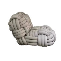 Canapé une place paresseux léger de luxe Kintty Designer modèle tissé inclinable pour salon balcon tissu matériel