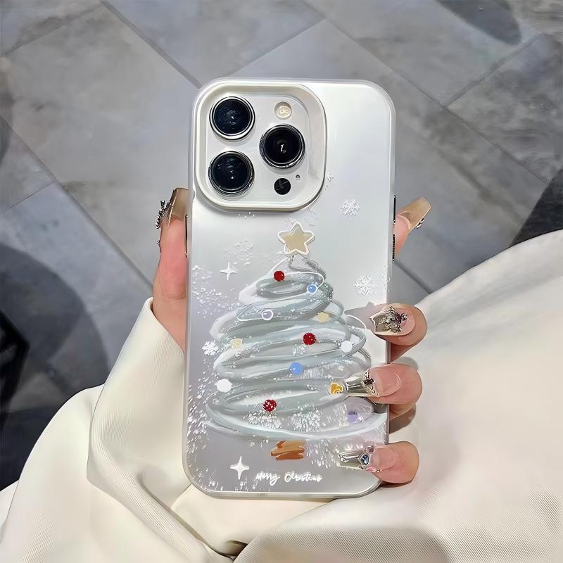 Colorful Silver Shell - White - Snowflake Christmas Tree