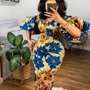 sachin and babi light blue dress Elegant African Party Dress main image 0