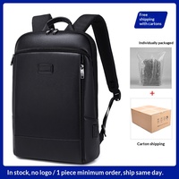 Sac à dos pour ordinateur portable en PU haut de gamme pour homme, étanche, avec port de chargement USB, idéal pour les voyages d'affaires et l'export (marque privée)