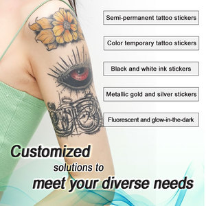 Autocollants de <span class=keywords><strong>tatouage</strong></span> temporaire de haute qualité pour filles garçons hommes femmes Personnalisez créez vos propres conceptions - Product Image 4