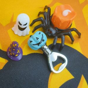 Halloween Blue Pumpkin Head Beer Opener 3.6x7.5cm Zinc Alloy Bottle Opener For Party Supplies - Product Image 1