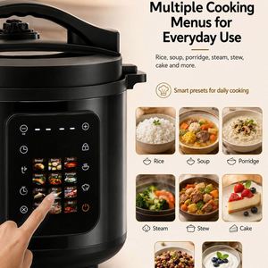 หม้อหุงข้าวอัจฉริยะอเนกประสงค์ สเตนเลสสตีล พร้อมระบบปรุงอาหารอัตโนมัติ ได้รับมาตรฐาน CB CE - Product Image 3