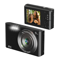 4K Vlog Kamerası DC06 44MP 16X Zoom 2.8" HD IPS Ekran Dahili Flaşlı Web Kamerası Akışlı Video Kaydedici Kayıt ve Şarj