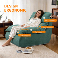 Canapé-lit inclinable moderne avec coussin amovible, sectionnel une place, ensemble de canapés compressés pour salon domestique