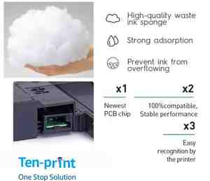 Boîte de maintenance d'encre compatible Ten-print T04D1, réservoir d'encre usagée pour <span class=keywords><strong>Epson</strong></span> WF-2860/2865/2861/XP-5105/-5100... Imprimante - Product Image 5