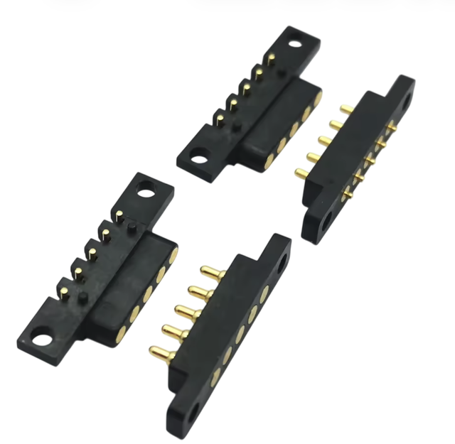 Spring Loaded 2.54mm Pitch 2/3/4/5/6P Female and Male Magnetic Pogo Pin Connector Dip Type.