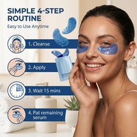 Patchs Hydrogel Personnalisés avec Logo, Faible MOQ, Masques Apaisants Anti-Rides pour les Yeux, Produits de Soin des Yeux, Vente en Gros Direct Usine