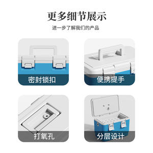 Caja de Pesca de 12L Azul con Orificios de Aireación, Multiusos, con Asa Superior para Almacenamiento de Pescado Vivo y Mariscos - Product Image 4
