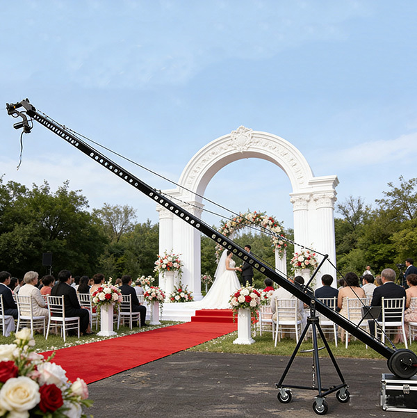 Full Set 7.6m Film Shooting Kit Motorized Camera Crane Jib with Tripod